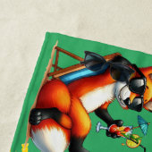 Serviette De Plage Foxes temps famille (En situation)