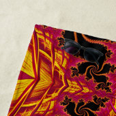 Serviette De Plage Fractale flamboyante (En situation)