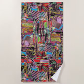 Serviette de plage – Fractales urbaines (Devant)
