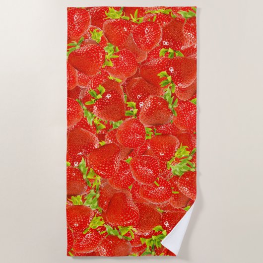 Serviette De Plage Fraises (Devant)