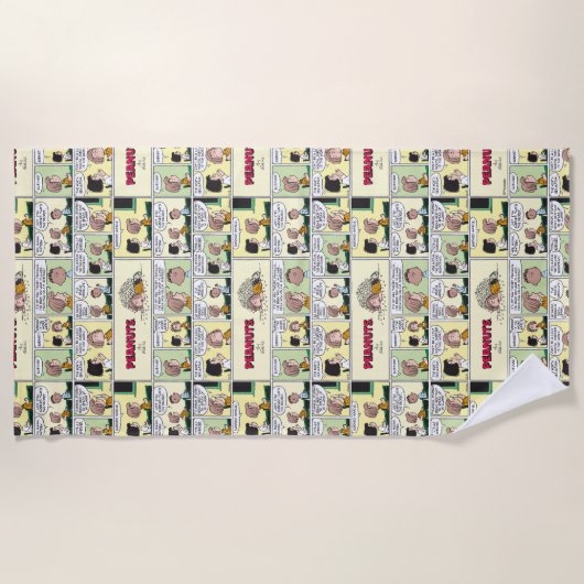 Serviette De Plage Franklin, Pepperment Patty & Marcie | Classe mathé (Devant)