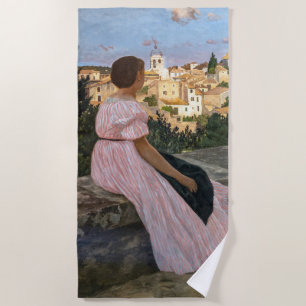 Serviette De Plage Frederic Bazille - La robe rose