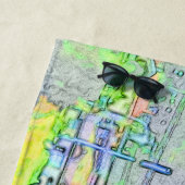 Serviette De Plage Freestyle Stuntman - Motocross Rider Beach Towne (En situation)