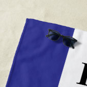Serviette De Plage French flag of France personalized beach towel (En situation)