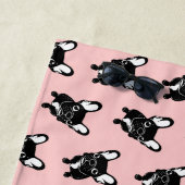 Serviette De Plage Frenchie brindle mignon est un rêveur (En situation)