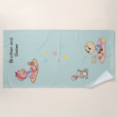 Serviette De Plage Frère et soeur (Devant)