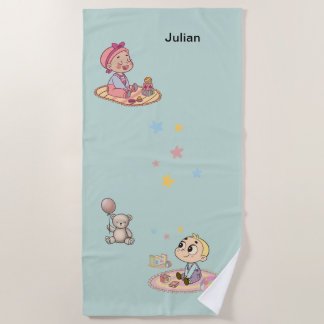 Serviette De Plage Frère et soeur