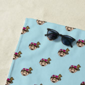 Serviette De Plage Frida Kahlo | FridaMoji - Frida heureux (En situation)