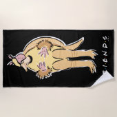 Serviette De Plage FRIENDS™ | Armadillo de vacances (Devant)