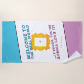 Serviette De Plage FRIENDS™ | Bienvenue dans le monde réel - Peephole (Devant)