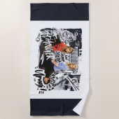 Serviette De Plage FRIENDS™ | Danger ! Unagi ! (Devant)