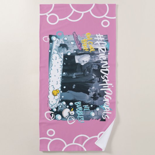 Serviette De Plage FRIENDS™ | Objectifs d'amitié (Devant)