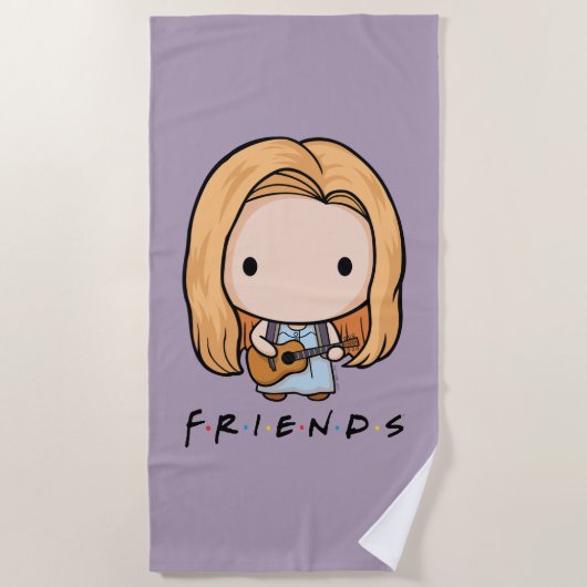 Serviette De Plage FRIENDS™ | Phoebe Chibi (Devant)