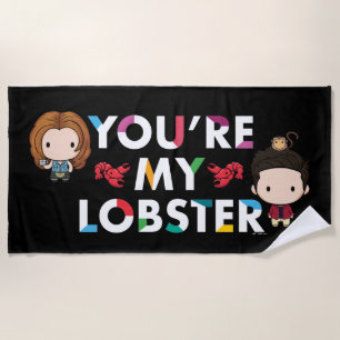 Serviette De Plage FRIENDS™   Ross & Rachel Lobster Chibi