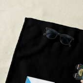 Serviette De Plage FRIENDS™ | Ross & Rachel Lobster Chibi (En situation)