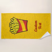 Serviette De Plage Fries françaises (Devant)