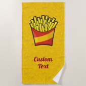 Serviette De Plage Fries françaises (Devant)