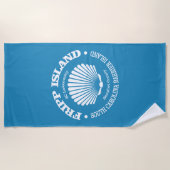 Serviette De Plage Fripp Island (coquillage) (Devant)