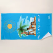 Serviette De Plage Frolic à Tybee Island Gay Beach Towel (Devant)