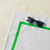 Serviette De Plage Frontière du 19e jour (En situation)