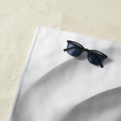 Serviette De Plage Frozen : gris Abstrait, blanc et noir (En situation)