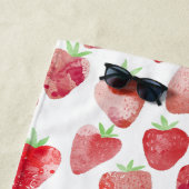 Serviette De Plage Fruit d'aquarelle fraise (En situation)