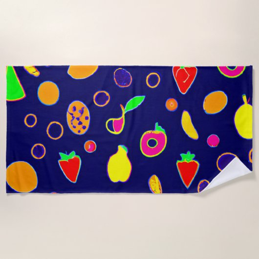 Serviette De Plage Fruit électrique Fiesta Design (Devant)