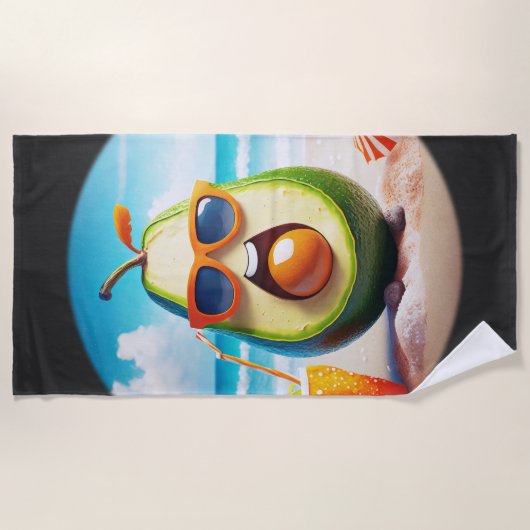 Serviette De Plage Fruit réfrigéré - Avocado (Devant)