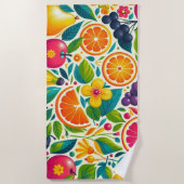 Serviette De Plage Fruits colorés (Devant)