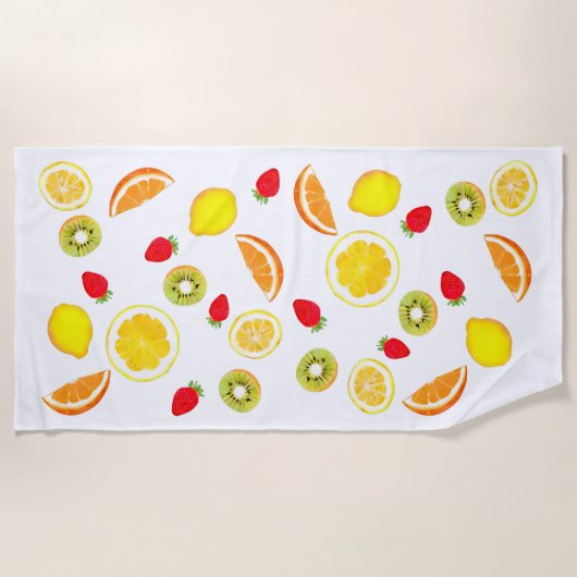 Serviette De Plage Fruits frais (Devant)