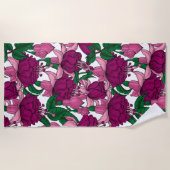 Serviette De Plage Fuchsia (Devant)