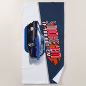 Serviette De Plage Fumée de Camaro (Devant)