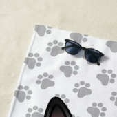 Serviette De Plage Fumer égyptien Mau Cute Cartoon Chat & Pâtes (En situation)