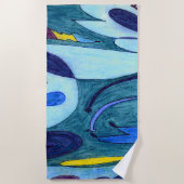 Serviette De Plage Fumes bleues (Devant)