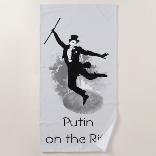Serviette De Plage Fun Novelty Poutine russe sur la parodie de Ritz P