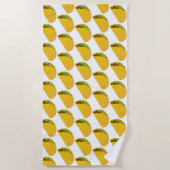 Serviette De Plage Fun Summer Taco Imprimer Motif (Devant)