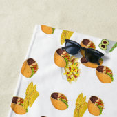 Serviette De Plage Fun Summer Taco Imprimer Motif mexicain (En situation)