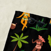 Serviette De Plage Fun Tropical maillot de bain filles (En situation)