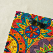 Serviette De Plage Funky Retro couleur Motif Mandala (En situation)