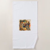 Serviette De Plage Funky Sheriff Chien Chemise Greyhound Whippet Chie (Devant)