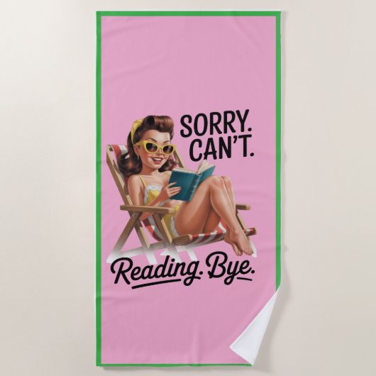Serviette De Plage Funny Beach Towel for Readers (Devant)