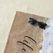 Serviette De Plage Funny Beach Vacances (En situation)