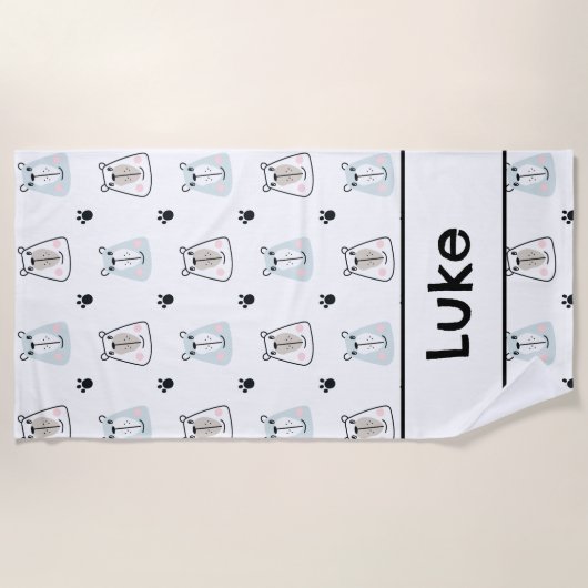 Serviette De Plage Funny Bears Kids (Devant)