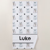Serviette De Plage Funny Bears Kids (Devant)