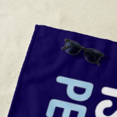 Serviette De Plage Funny Bold Typographic Swimmer Design (En situation)