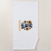 Serviette De Plage Funny Chien Schnauzer (Devant)