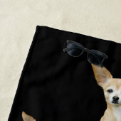 Serviette De Plage Funny Chihuahua Dog Cute Tan White Psychedelic (En situation)