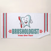 Serviette De Plage Funny Custom Dental Hygiene Toothbrish (Devant)