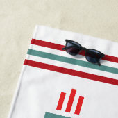 Serviette De Plage Funny Custom Dental Hygiene Toothbrish (En situation)