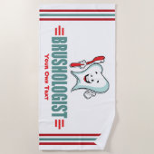 Serviette De Plage Funny Custom Dental Hygiene Toothbrish (Devant)